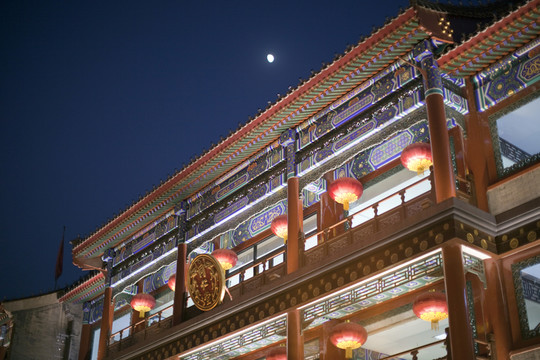 北京 大柵欄 夜景 旅游 景點
