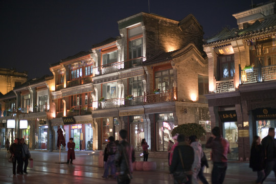 北京 大柵欄 夜景 旅游 景點