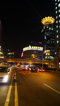 上海 外灘 夜景 浦江 建筑群