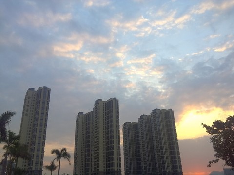 深圳北周邊夜景鳥瞰