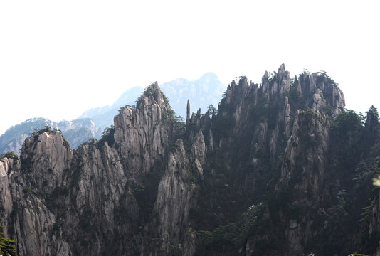 黃山 御筆峰 怪石 山峰