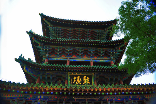 少林寺 鼓樓 高清