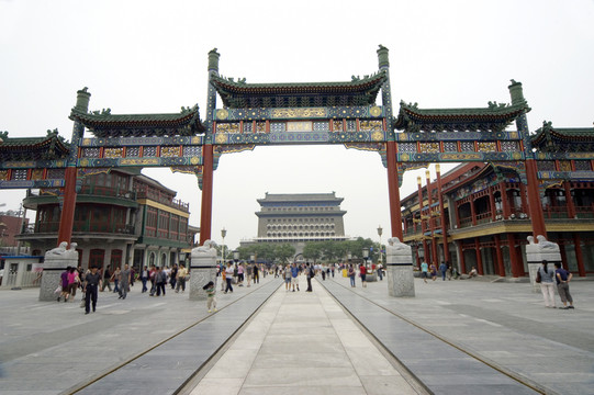北京前門(mén)大街正陽(yáng)門(mén)牌坊