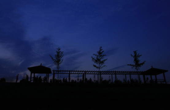 藍色夜景