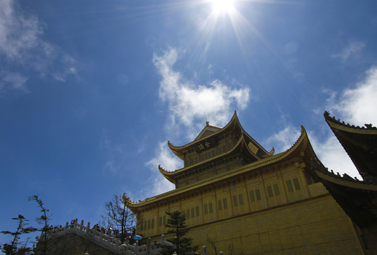 四川峨眉山金頂風(fēng)光