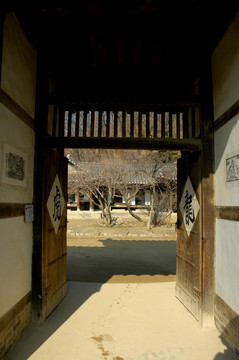 水原民俗村南部富家庭院