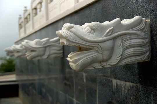 石雕漢白玉吐水龍頭