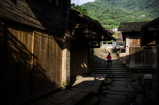 宜賓龍華古鎮(zhèn) 涼橋 石梯子
