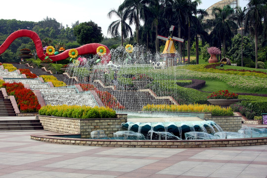 公園噴池