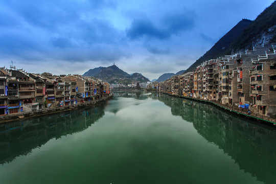 貴州鎮(zhèn)遠(yuǎn)古鎮(zhèn)分光攝影