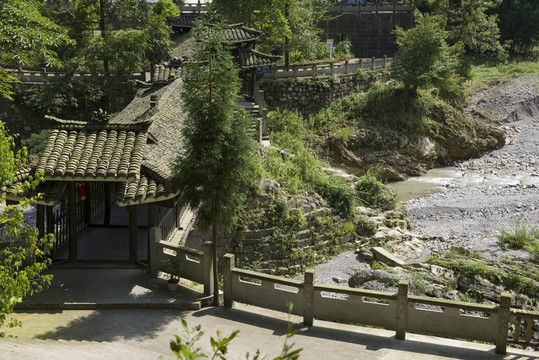 鳥瞰安縣姊妹橋