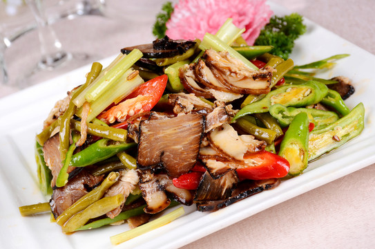 酸豇豆炒臘肉