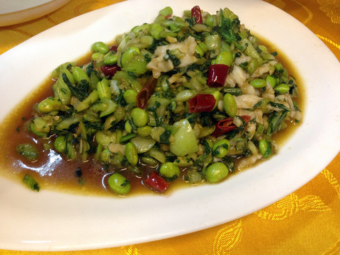 咸菜毛豆 休閑餐飲 餐廳 美食