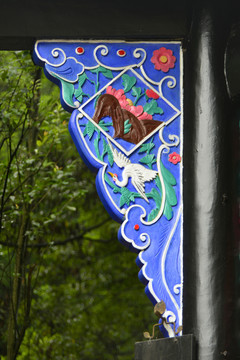 山門(mén)牌樓檐雕裝飾