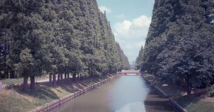 河邊景色