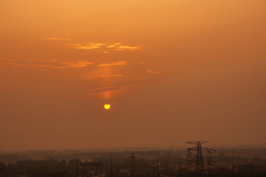 夕陽素材