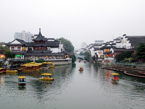 南京夫子廟秦淮河