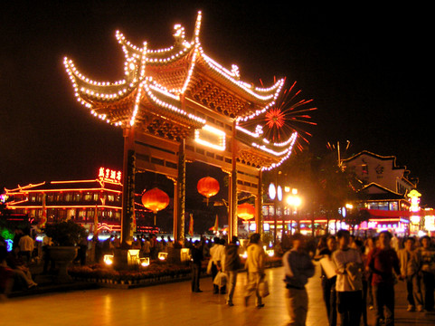 南京夫子廟夜景
