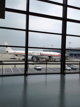 中國民航 飛機 航站樓 停機坪