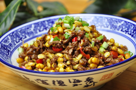 黃豆炒花豬肉