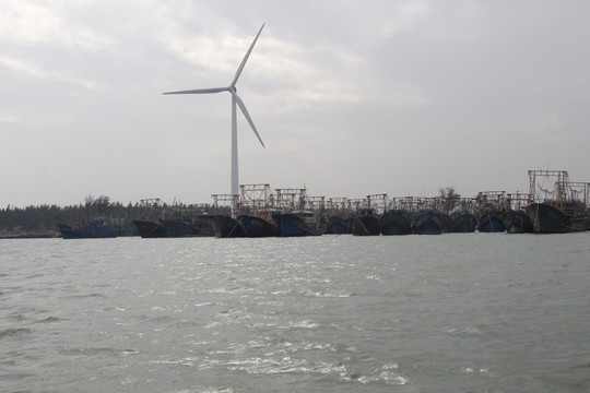 海洋 海灘 海岸 風(fēng)車 海面