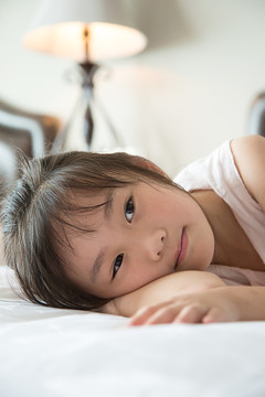 休息中的美少女