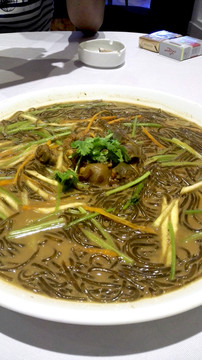 沙蒜燒豆面