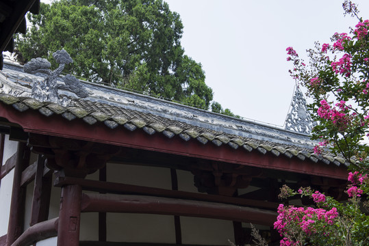 綿陽(yáng)馬鞍寺建筑特寫