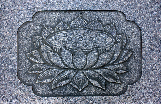 蓮花座 石雕