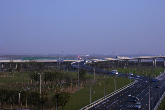 上海浦东机场外景