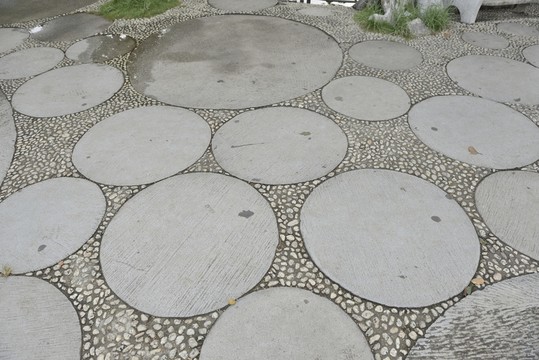 鵝卵石地板