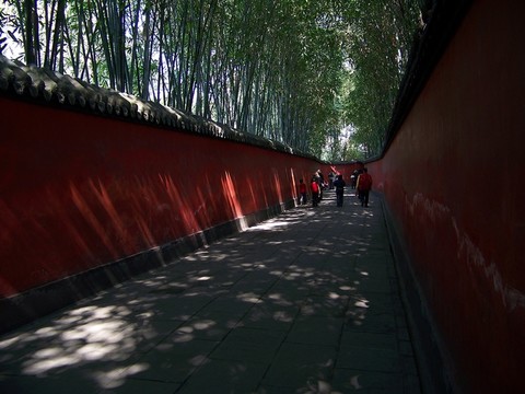 紅墻竹林
