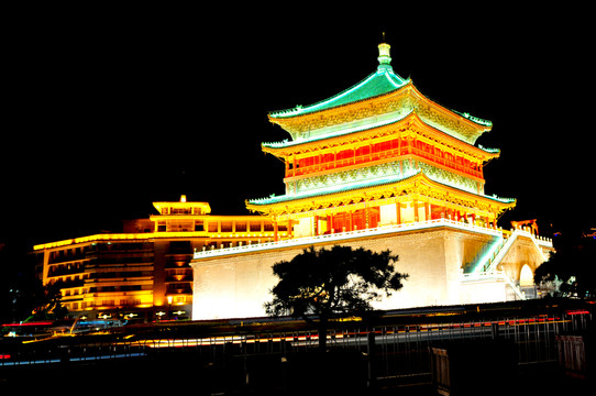 西安風(fēng)光 鼓樓 鐘樓 古建筑