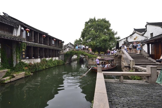 周莊 拱橋 古鎮(zhèn) 小河 高清