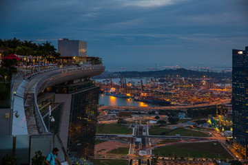 金沙空中花園夜景