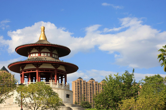 西安 大唐芙蓉園 仿古建筑