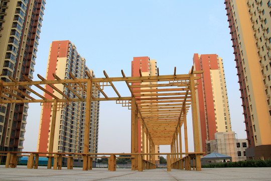 地產(chǎn) 新建住宅 木長廊