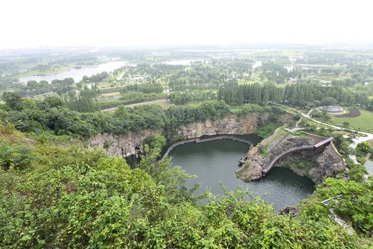 上海辰山植物園 礦坑花園 高清