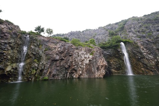 上海辰山植物園 礦坑花園 瀑布