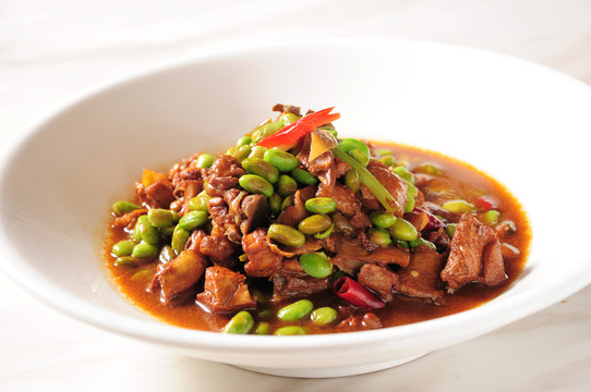毛豆燒公雞