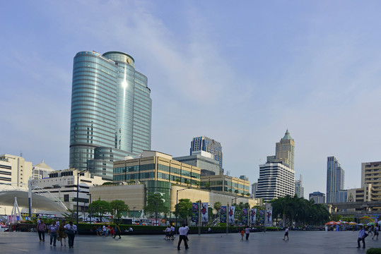 曼谷暹羅廣場地區(qū)城市風(fēng)光
