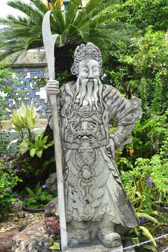 大皇宮的中國(guó)石刻關(guān)公