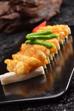 淮山甜豆炒鱈魚柳