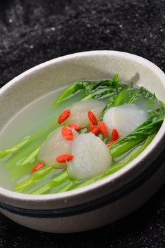 鮮元貝浸春菜