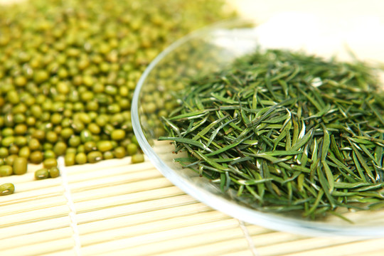 綠豆茶葉