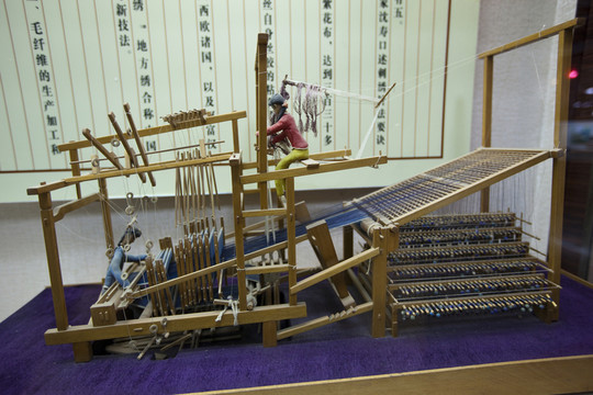 紡織機(jī) 南京云錦博物館 模型