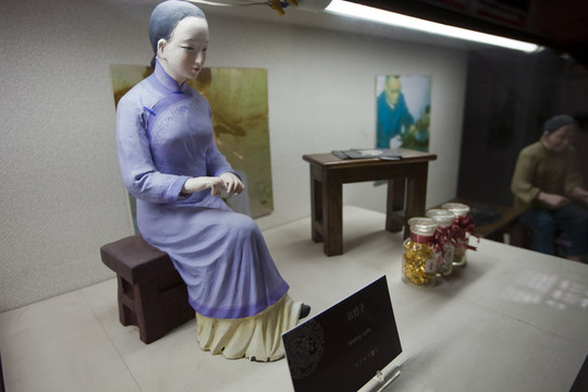 蠟像 南京云錦博物館 微縮場(chǎng)景