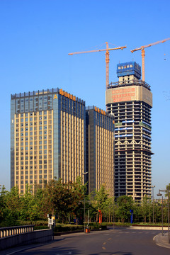 西安 城市風(fēng)光 高新區(qū)建筑