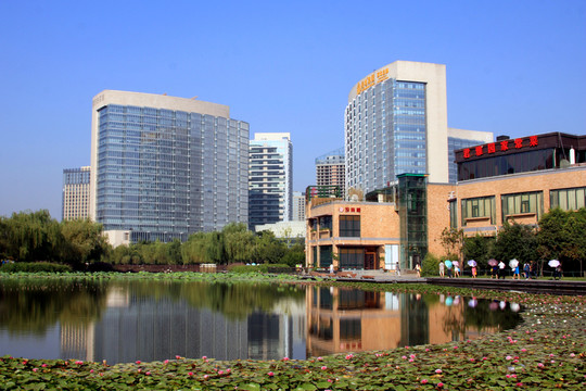 西安 城市風(fēng)光 高新區(qū)建筑