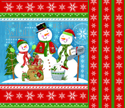 圣誕雪人 未分層